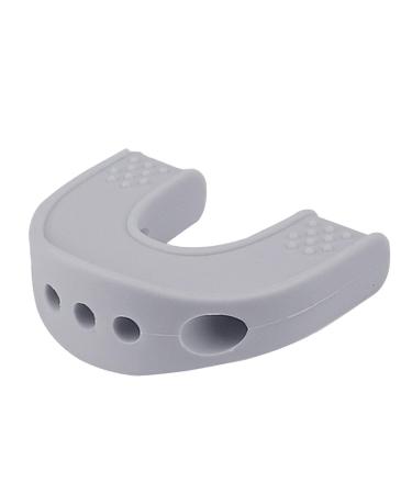 Jaw Trainer Women | U-Shaped Jawline Trainer Double Chin Reducer - Jaw Strengthener Jaw Sculpting Tool with Storage Box for Adults Gray