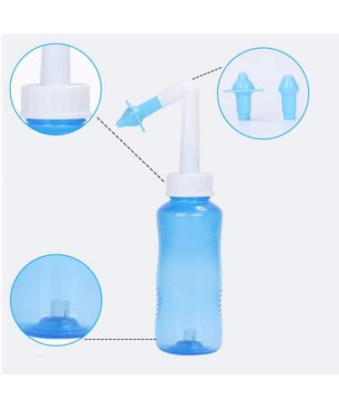 Sinus Rinse Bottle & Nasal Irrigation Kit - Pressure Wash Cleaner for Adults & Kids | International Shipping Available - Buy Online on GoSupps.com