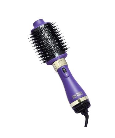Hot Tools Pro Signature One-Step Detachable Blow-Dry & Volumiser (Activated Charcoal Bristles Direct ION Technology Oval Design Thermaglide Ceramic Coating) HTDR5586UKE