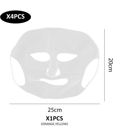 4 Pieces Of Facial Patch Sheet Mask Cover Silicone Mask Cover Moisturizing Mask Cover Facial Beauty Mask Cover - Buy Online on GoSupps.com