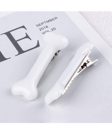Nifocc Dog Bone Hair Clips - White 6 Pcs Hairpins for Girls & Ladies | Hair Styling Tools - Buy Online on GoSupps.com