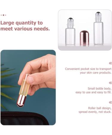 FRCOLOR 10pcs Mini Perfume Roller Bottles - Rose Gold Aromatherapy Diffuser 3ml for Halloween Costumes | Essential Oil Travel Set - Buy Online on GoSupps.com