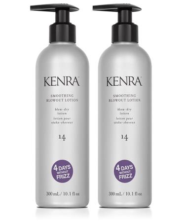 Kenra Smoothing Blowout Lotion 14 | Ultra-Fine Blowout Spray | Up To 4 Days Without Frizz | Enhances Smoothness & Manageability Of A Blowout | Thermal Protection | Medium To Coarse Hair 10.1-Ounce (2-Pack)