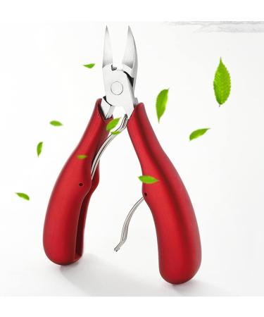 Toenail Clippers Nail Clippers Cuticle Clipper Nail Clippers for Thick Ingrown Toenails Toenail Clippers Tools with Ingrown Nail File Stainless Steel Toe Nail Clipper with Rubber Handle Red Black - Buy Online on GoSupps.com