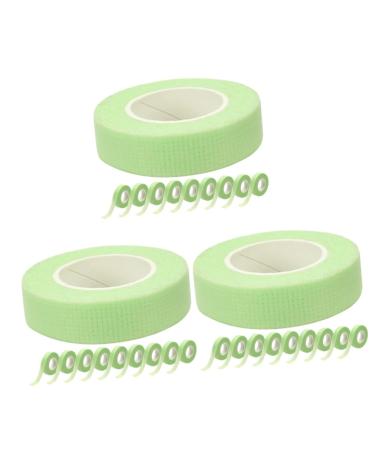 MAGICLULU 30 Rolls Green Tape Makeup Supplies Sensitive Lash Tape Lash Grafting Tape Lash Supplies for Lash Techs Eyeshadow Tape Makeup Stuff Eyelash Non-woven Fabric Grid Extend