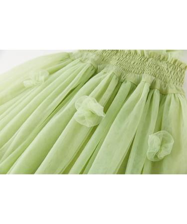 PythJooh Baby Girl Tulle Dress - Toddler Sleeveless Butterfly Wings Tutu Princess Dress for 2-3 Years | Daisy Stars Sundress with Flowers Green - Buy Online on GoSupps.com