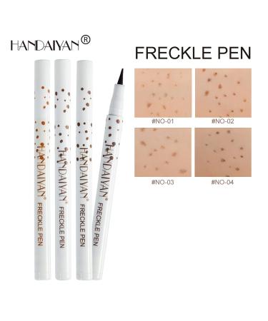 AKARY Freckle Pen - Professional Waterproof Concealer for Natural and Lifelike Freckles - Long-Lasting and Soft Makeup Pen in Light Brown - Buy Online on GoSupps.com