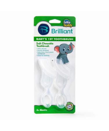 Baby Dental Hygiene Bundle: Tooth Tissues 30ct, 2 Silicone Finger Toothbrushes, 2 Baby's 1st Toothbrush - Infant Oral Care Essentials - Buy Online on GoSupps.com