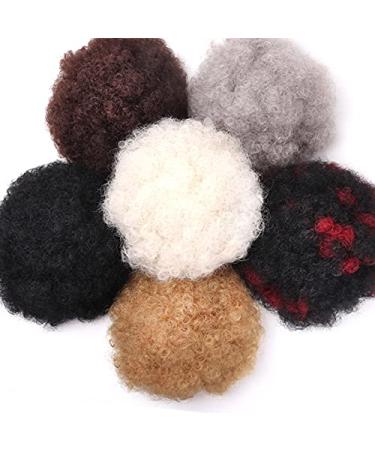 10 Inch High Puff Afro Curly Wig Ponytail - Drawstring Short Kinky Ponytail Clip-In | Synthetic Hair Bun T42730 - Perfect for Every Occasion - Buy Online on GoSupps.com