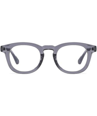 LJCZKA Blue Light Blocking Glasses for Men & Women - Retro Small Round Frame Eyeglasses for Anti Eyestrain - Clear Frame Style - Buy Online on GoSupps.com