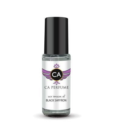 CA Perfume Impression of Black Saffron For Women & Men Replica Fragrance Body Oil Dupes Alcohol-Free Essential Aromatherapy Sample Travel Size Concentrated Long Lasting Roll-On 0.14 Fl Oz/4ml-X1