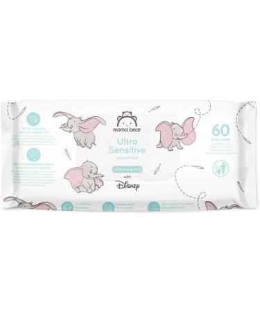 Buy Mama Bear Disney Ultra Gentle Baby Wipes - Unscented 1080 Count (18 Packs of 60) | International Shipping Available - Buy Online on GoSupps.com