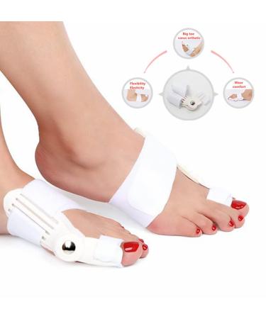 Big Toe Bunion Relief Pads with PE Bracket - 1 Pair/Set for Men & Women | Toe Separator, Corrector, and Pain Relief - Buy Online on GoSupps.com