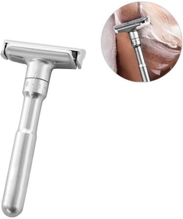 Fomiyes 3-Pack Portable Safety Razors - Manual Vintage Double-Sided Shaving Razors for Men - Premium Silver Shaveadoras - Buy Online on GoSupps.com