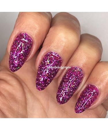 Bluesky Nail Gel Polish Santa Lavender Lavender Deep Pink Purple Multi Colours Glitter UV LED Soak Off Christmas Color - Buy Online on GoSupps.com