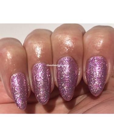 Bluesky Nail Gel Dusky Pink with Lilac and Silver Glitter Sparkle Polish Valentine Couture UV LED Soak Off 10ml - Buy Online on GoSupps.com