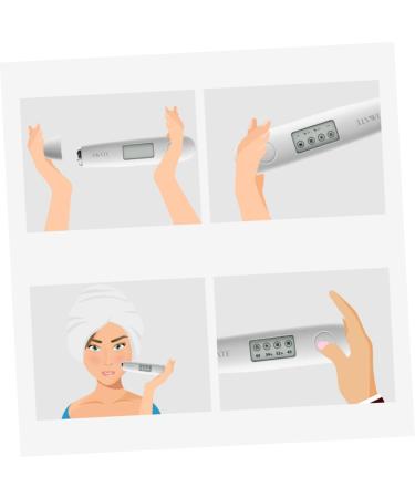 WOONEKY 1pc Skin Care Tester Skin Tester Machine Face Lifting Beauty Machine Facial Massager for Women Skin Tester Skin Tool Digital Skin Analyzer Precision Travel White Sensor - Buy Online on GoSupps.com