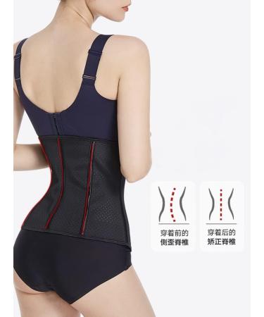 Buy Women s X-Large Black Waist Cincher Corset Trimmer - Slimming Belt & Sweat Girdle for Fitness | International Shipping - Buy Online on GoSupps.com