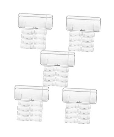 Frcolor 50 pieces of razor storage box Portable razor transparent plastic container plastic-rasier case razor holder razor storage case Razen container