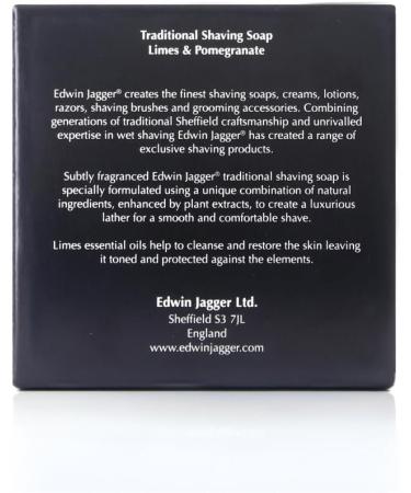 Edwin Jagger Limes & Pomegranate Shaving Soap 65g Refill - 99.9% Natural | Pack of 1 - Buy Online on GoSupps.com