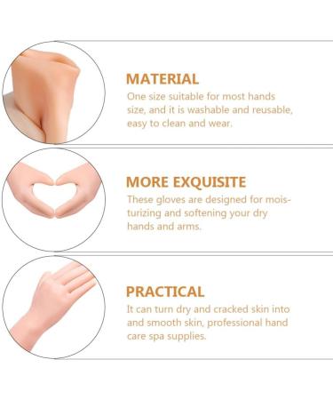 ARTIBETTER 1 Pair Dry Cracked Skin Moisturizing Gloves Hydrating Gloves Hand Moisturizing Gloves Long Moisturizing Hand Cover for Women Girls Overnight Moisturizing Gloves Hand Spa Mitten - Buy Online on GoSupps.com
