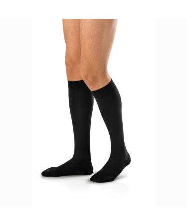 BSN Medical/Jobst 7765902 Men Ambition Sock Knee High 15-20 mmHg Black Regular Size 3 Pair