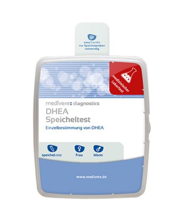 Mediver Dhea saliva test - laboratory chemical analysis for the individual determination of DHEA - Hormone test for women and men - your simple and precise metabolism test for at home - Buy Online on GoSupps.com