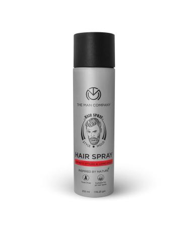 The Man Company Hair Styling Spray for Men - 250ml Strong Hold Long Lasting Matte Look & Instant Grip Natural Shine Non-Stick Ultra Hard (Grey)