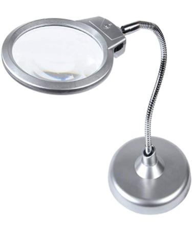 Magnifying Glass Desktop 5X 10X Magnifying Glass with Led Lights for Reading Crafts Repair Magnifier Lofty Ambition