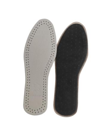 NOLITOY 1 Pair Odor-Resistant Shoe Pads Orthotic Shoes Breathable Sports Insoles Odor-Resistant Insoles Soft Insoles Damping Shoe Pads Cowhide Insoles Leather Insole Men and Women Running Grey Size 5