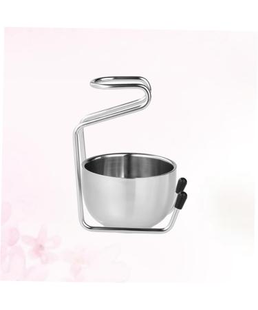 Frcolor Glass Brush Holder Stand - Stylish Stainless Steel Storage for Brushes & Razors - Ideal for Organized Bathrooms - Buy Online on GoSupps.com