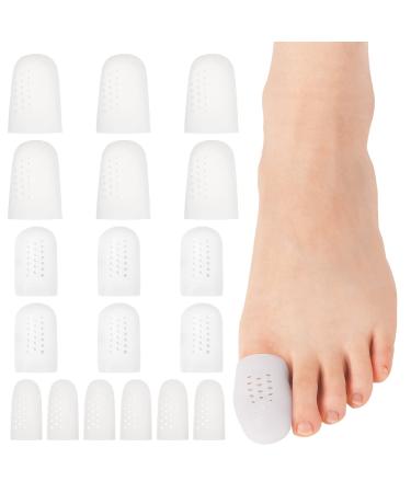 Dacitiery 18 pieces toe protection toes toes toes for big toe and small toe soft silicone toe pads Breakable protective cap blistering toe paving women men's toe cap - Buy Online on GoSupps.com