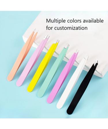 Eyebrow Tweezers Precision Splinter Blackhead Tick and Facial Hair Remover - Professional Stainless Steel Slanted Ingrown Hair Tweezers - Buy Online on GoSupps.com