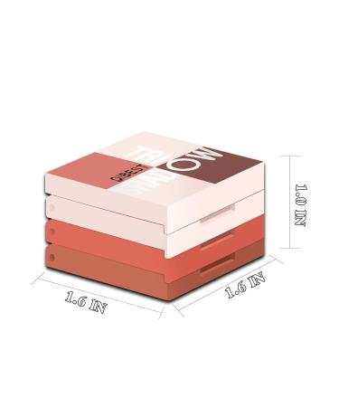 Mini Eyeshadow Palette Trio - Matte & Shimmer Neutral Eyeshadow for Women | Long-Lasting Ultra-Blendable Pink Shades - Travel-Friendly Makeup - Buy Online on GoSupps.com