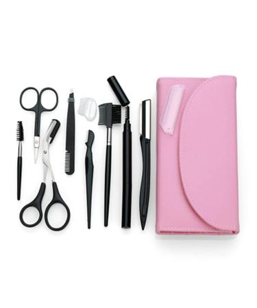 Shop 8-in-1 Eyebrow Set - Multi-Purpose Eyebrow Razor Scissors Tweezers & Brush for Women | Exquisite Storage Bag | International Shipping Available - Buy Online on GoSupps.com