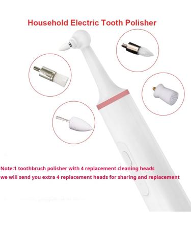 Electric Tooth Cleaning Set - Rechargeable Plaque and Calculus Remover with 3 Modes and 8 Replacement Heads - Pink Upgrade - Buy Online on GoSupps.com