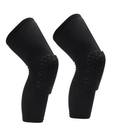 Alomejor Unisex Compression Knee Brace - Anti-Slip Sleeve for Basketball Football Running - Size L (175-185CM Height) - Black - Buy Online on GoSupps.com