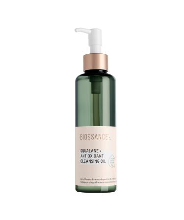 Biossance Squalane + Antioxidant Cleansing Oil. Lightweight Facial Oil Cleans Deep into Pores  Removes Makeup and Hydrates Skin. For all Skin Types (6.7 ounces)