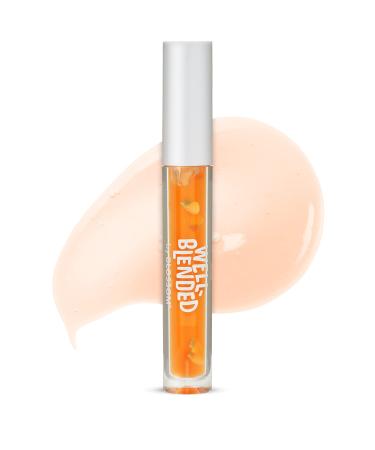Blossom Well Blended Moisturizing Lip Care Fruit Flavored Smoothie Inspired Hydrating Lip Gloss with Wand Applicator  0.10 fl oz  Just Peachy
