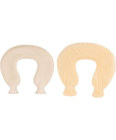 LBEC Hot Water Bottle 1L - Explosion-Proof U-Shaped Beige Soft Cover for Pain Relief - Ideal for International Shipping - Buy Online on GoSupps.com