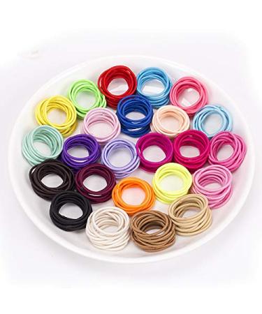 JOYOYO 240 Pcs Baby Hair Bands - 24 Colors Elastic Solid Color Girls Hair Bands - No Damage Rubber Bands for Thin Hair - Ponytail Decoration Fixer - Hair Accessories (Pack of 1) - Buy Online on GoSupps.com