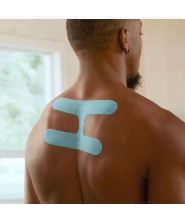 Spidertech Kinesiology Tape - Professional Pre-Cut Cotton for Athletes Pain Relief & Postural Support - Black (4 Pack - Buy Online on GoSupps.com