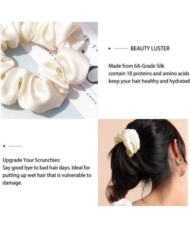 townssilk 100% Pure Mulberry Silk Skinnie Hair Bobbles - 4PC White Collection - Buy Online on GoSupps.com