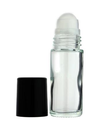 144-PIECE 1 OZ 30 ML ROLL ON PLAIN EMPTY REFILLABLE GLASS BOTTLE (Perfume Fragrance Cologne Essential Oil) 144 Bottles