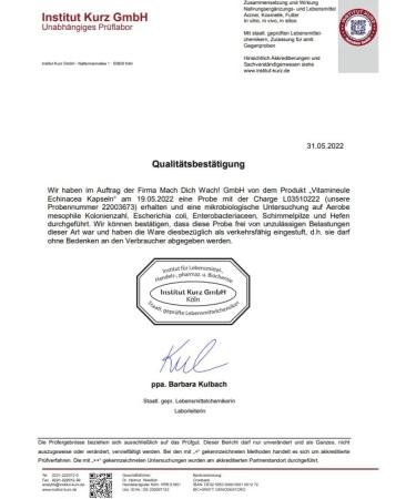 Echinacea Capsules 300mg - High-Dose Vegan Extract from Germany | Immune Support & Defenses - VitamineULE - Lab Tested No Additives - Buy Online on GoSupps.com