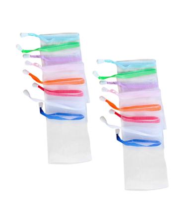 CANIGHT 30pcs Foaming Net Soap Exfoliating Bar Soap Pouch Foam Net for Body Soap Saver Nylon
