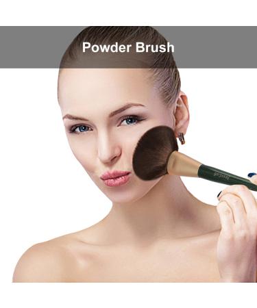 JessLab Wooden Handle Loose Powder Brush - Synthetic Bristles - Face Makeup Tool for Flawless Application - 1 Piece - Buy Online on GoSupps.com