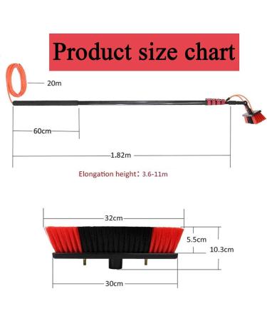 Window Washing Kit with Extension Pole 3.6-11M Multi-Purpose Photovoltaic Panel Cleaning Tool Water Spray Brush for Solar Photovoltaic Panel is Windows Washing 18FT/5.4M - Buy Online on GoSupps.com
