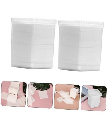  Mikinona Mikinona 2 Boxes Nail Polish Remover Cleaning Wipes Cotton Glue Cleaner Wipes For Eyelashes No White Shedding Non Woven Cloth Polishing Pad - Buy Online on GoSupps.com