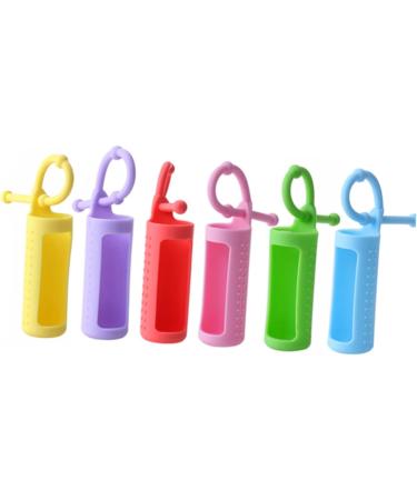 FRCOLOR 6pcs Neoprene Bottle Holder Keychain Set - Perfect for Essential Oils & Travel - Durable Keyring with Hanging Hook - Buy Online on GoSupps.com